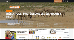 Desktop Screenshot of animauxtv.fr